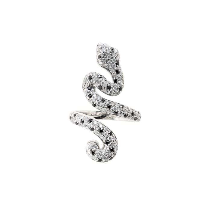 anello serpente in oro