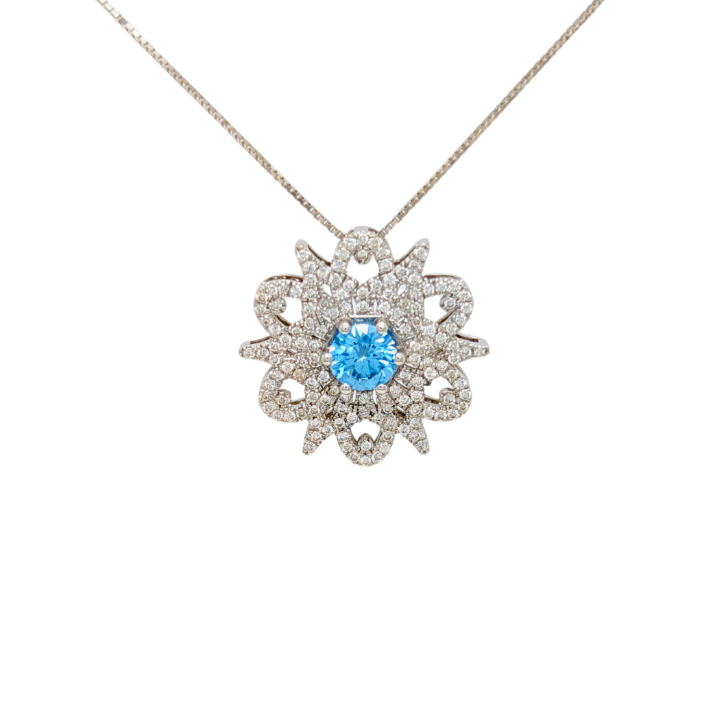 ciondolo oro bianco 18kt