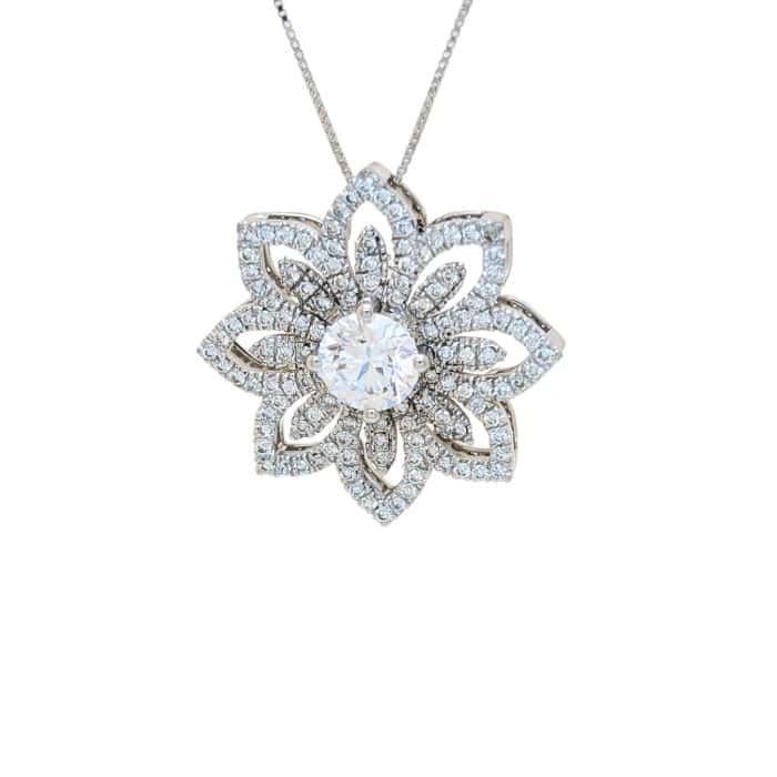 Ciondolo Fiore di diamanti