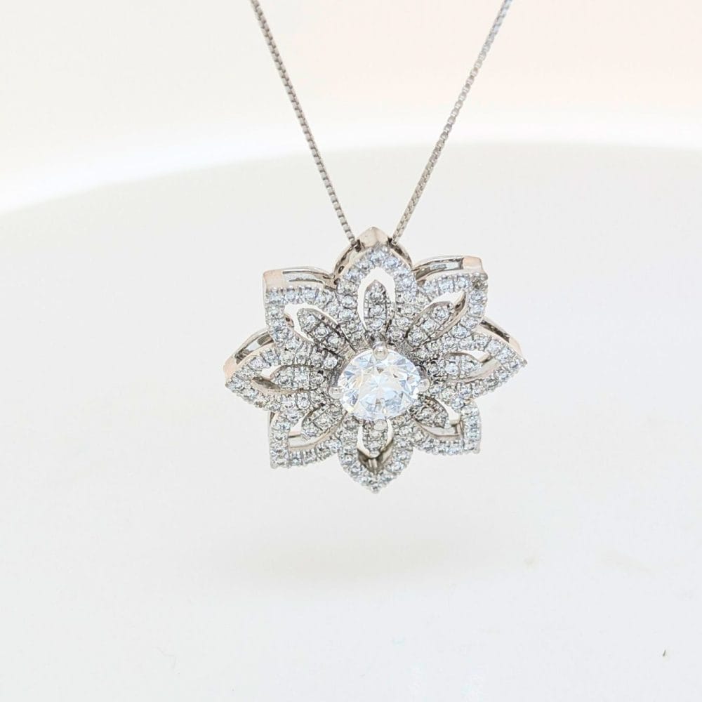 Ciondolo Fiore di diamanti