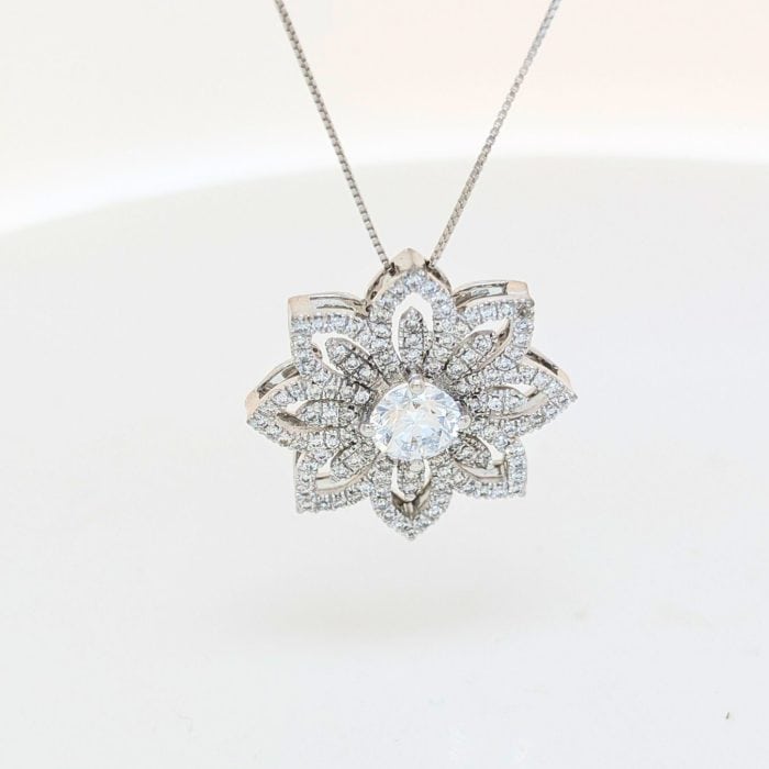 Ciondolo Fiore di diamanti