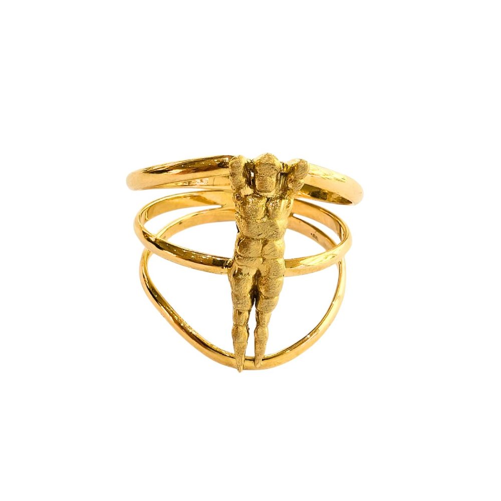 Anello Telamone oro giallo 18kt