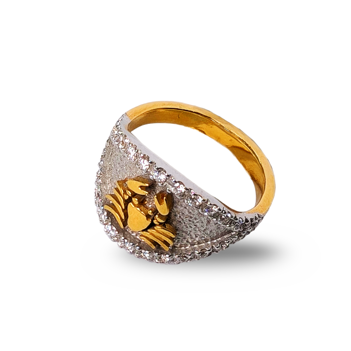 Anello Granchio oro e diamanti